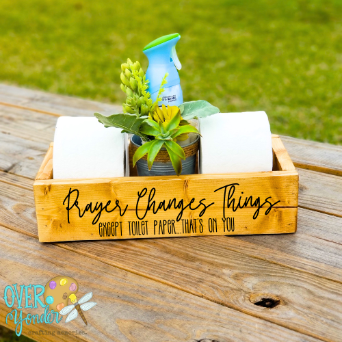 "Prayer Changes Things" Bathroom Box