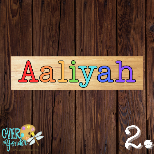 Personalized Name 24" Plank